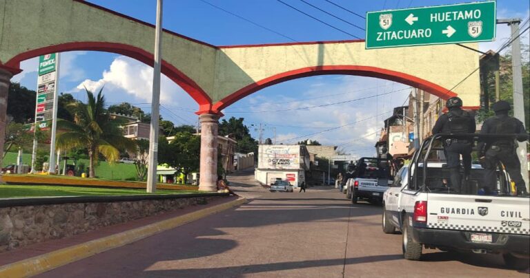 Mantiene la Guardia Civil labores operativas en el municipio de Tuzantla
