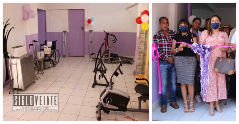 Alcaldesa de Tiquicheo Catalina Pérez Negrón reapertura la Unidad Básica de Rehabilitación y entrega equipamiento