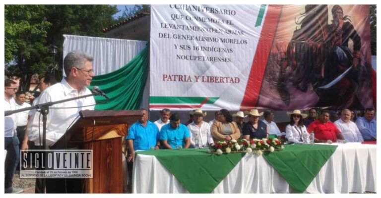 El diputado Jesús Hernández señala en Nocupétaro, que Morelos es ejemplo de la institucionalidad de la República