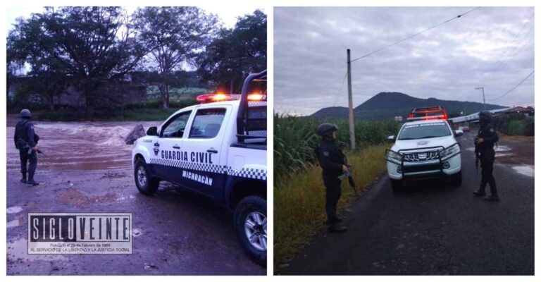 En Turicato la Guardia Civil mantiene recorridos de inspección y vigilancia, trabajan por el bienestar de la población