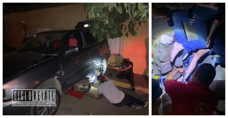 En el barrio de Las Colonias de Huetamo dos motociclistas resultan heridos al ser arrollados por un vehículo