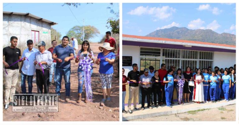 Alcaldesa de Tiquicheo entrega a la población de la tenencia de San Miguel Canario, ampliación de la red eléctrica y la construcción de 2 aulas