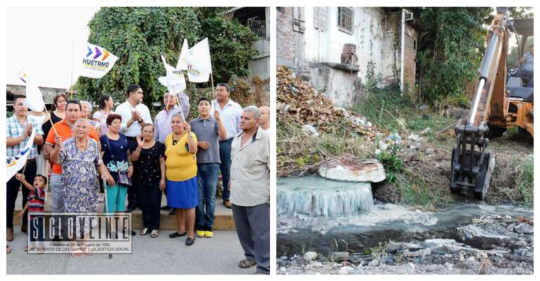 Comienzan los trabajos de rehabilitación de colector de aguas negras en el arroyo del Barrio de Pirinda de Huetamo