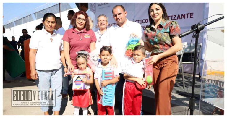 Escuelas de nivel preescolar de Nocupétaro, Carácuaro, Tiquicheo, San Lucas y Huetamo, reciben material didáctico y sanitizante