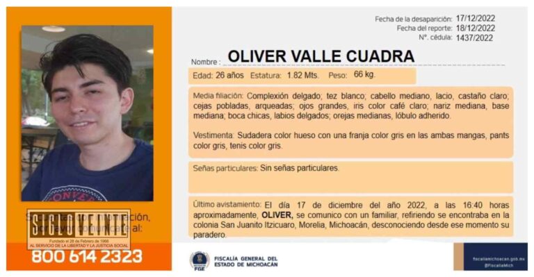 Localizan a trabajador del gobierno de Michoacán desaparecido hace 11 días en Morelia, habría sido baleado y quemado