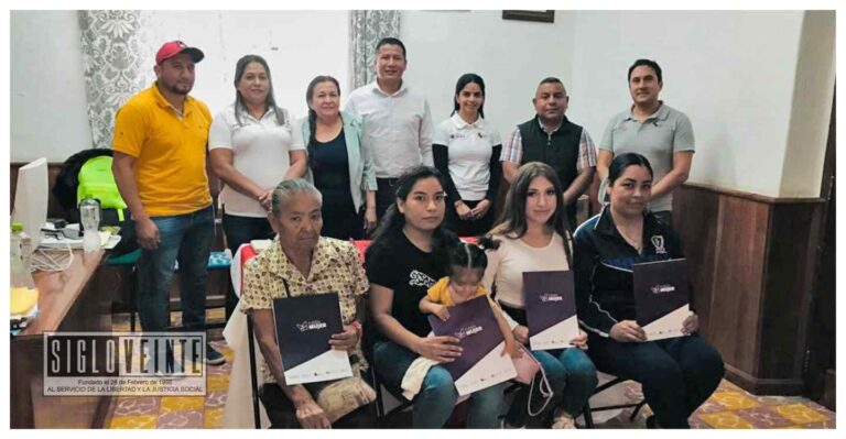4 mujeres emprendedoras de Nocupétaro fueron beneficiadas con la entrega de créditos por parte del Ayuntamiento y SíFinancia