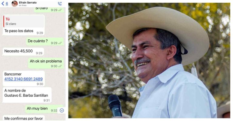 Denuncia el alcalde Efraín Serrato de San Lucas el hackeo de su WhatsApp, piden dinero en su nombre