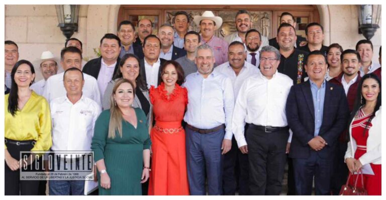 El gobernador presentó proyectos de infraestructura a los alcaldes de Morena y PT, destaca respaldo a gestiones para seguridad y obra pública municipal