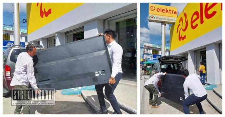 Exempleado gana demanda contra Elektra y se cobra con muebles y pantallas