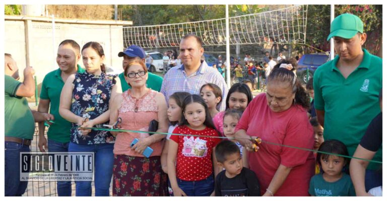Reynaldo Gómez inaugura plaza con juegos, áreas verdes y cancha de volibol playero dentro del Programa Amor Por Mi Tierra