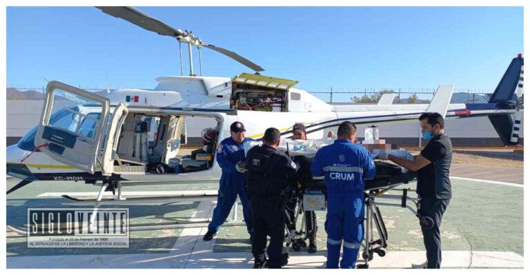 Joven de 19 de San Lucas sufrió una fractura en el cráneo, fue llevado en helicóptero de Huetamo al Hospital Civil de Morelia