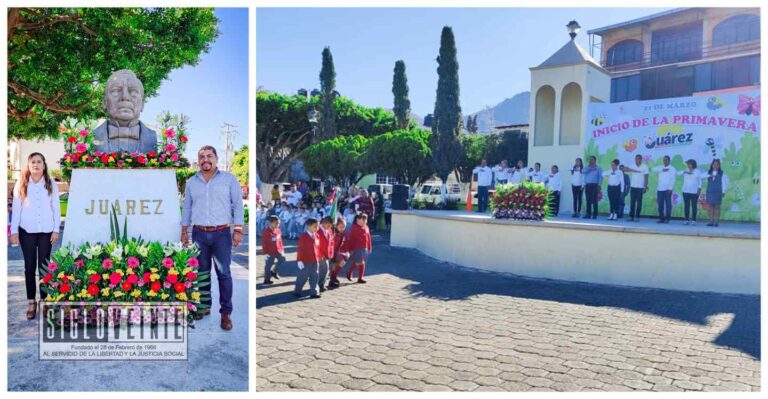 Encabeza el alcalde Cornelio Ríos ceremonia por el 217 aniversario del natalicio de Benito Juárez García