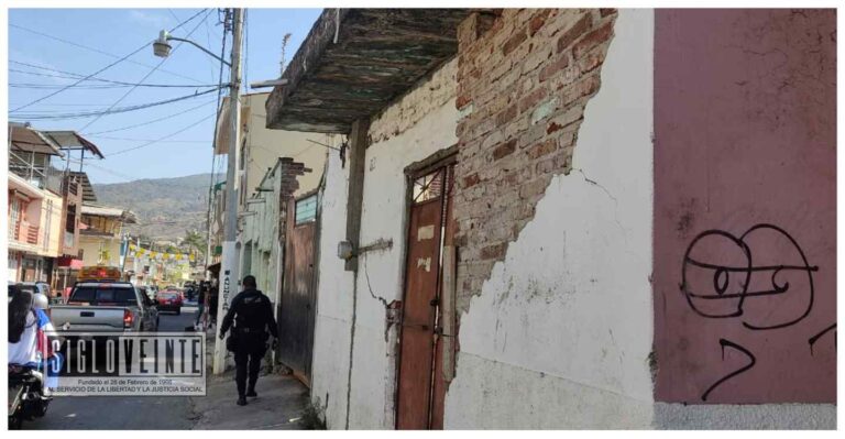 Enjambres sísmicos sacuden esta mañana los municipios de Peribán y Coalcomán, dejan grietas y vidrios rotos en algunas construcciones