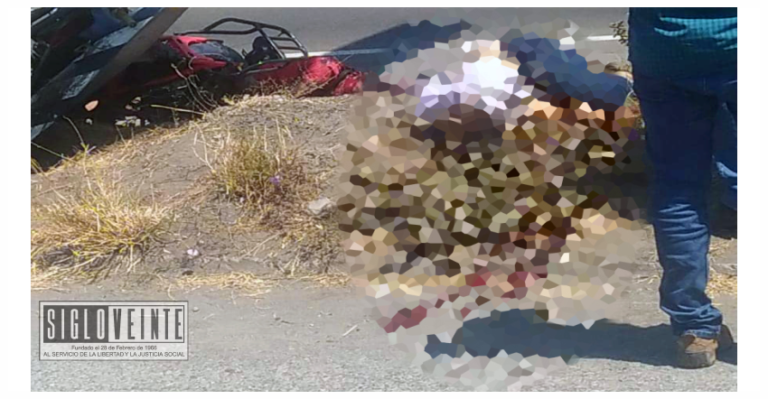 Fallece un hombre y una mujer al derrapar en moto en la carretera Cuatro Caminos–Apatzingán