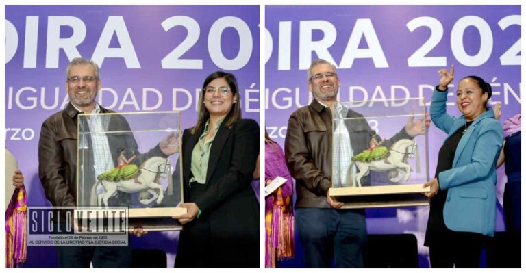 Reconoce el gobernador la lucha histórica de las mujeres y entrega la Presea Eréndira