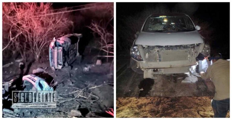 Abandonan taxi luego de que volcara en la salida a Purechucho, se desconoce su hubo lesionados