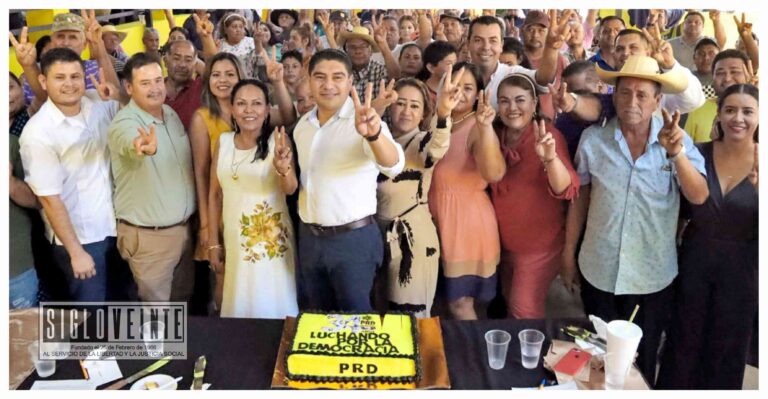El Partido de la Revolución Democrática en Huetamo celebra el 34 aniversario de su fundación