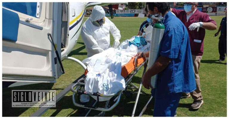 Llevan en helicóptero al Hospital Civil de Morelia a menor que se intoxicó con raticida, puede ser fatal si no es tratado a tiempo