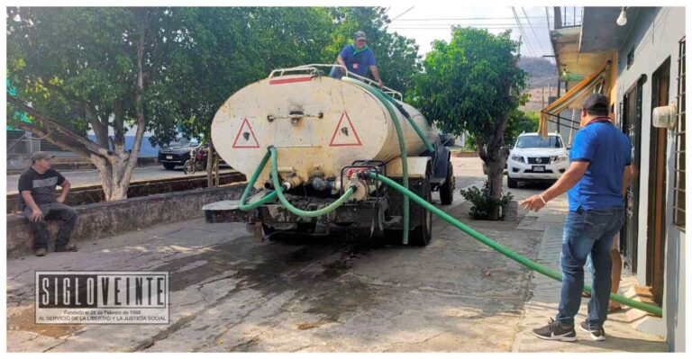 Realiza Ayuntamiento de Nocupétaro acciones ante la escasez de agua potable en varias colonias