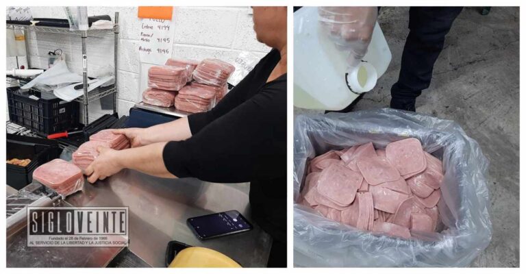 Asegura Secretaría de Salud de Michoacán 20 kilos de jamón echado a perder en distribuidora de Zitácuaro