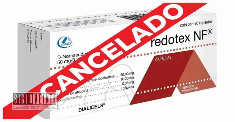 Autoridades de Salud prohíben la producción y venta de Redotex y Redotex NF, supuestamente era para bajar de peso