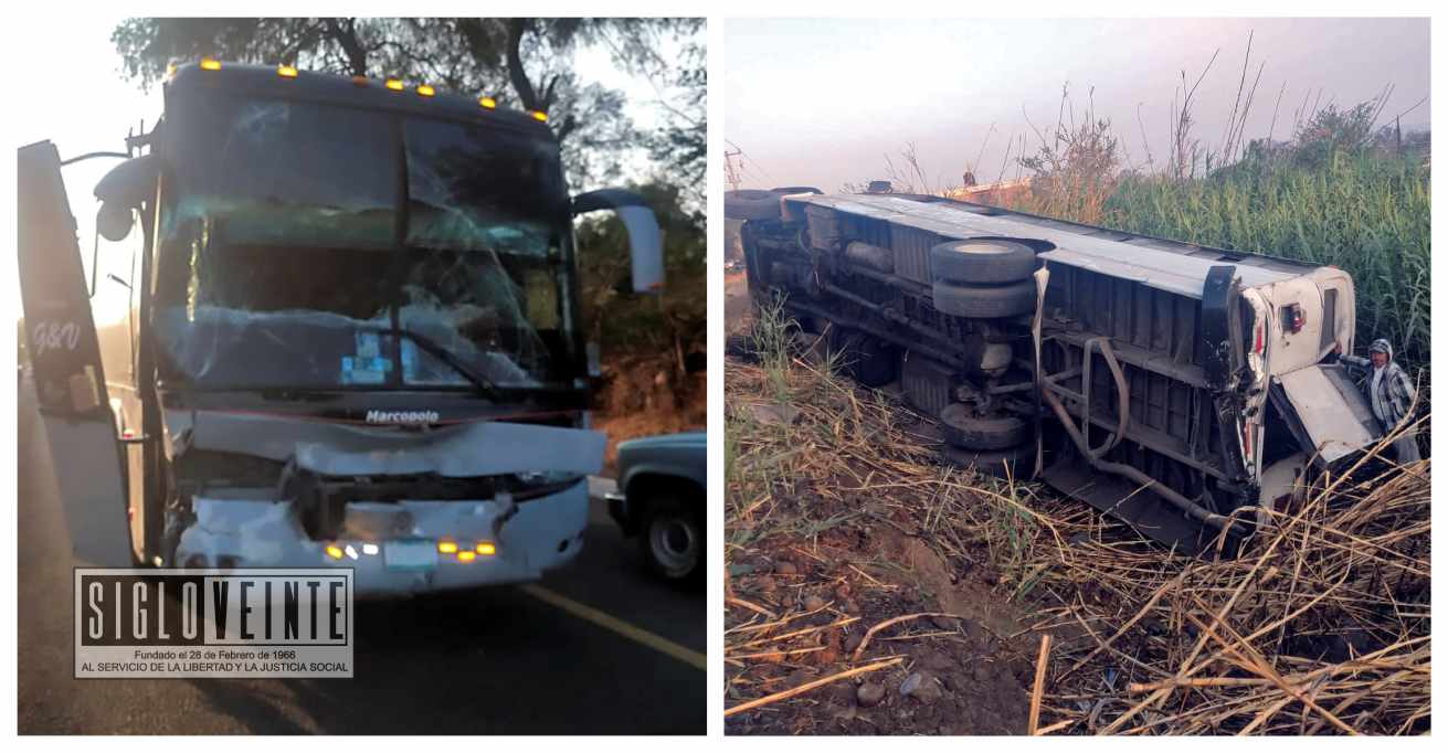 Choque de dos autobuses deja seis lesionados en la carretera Zamora-La ...