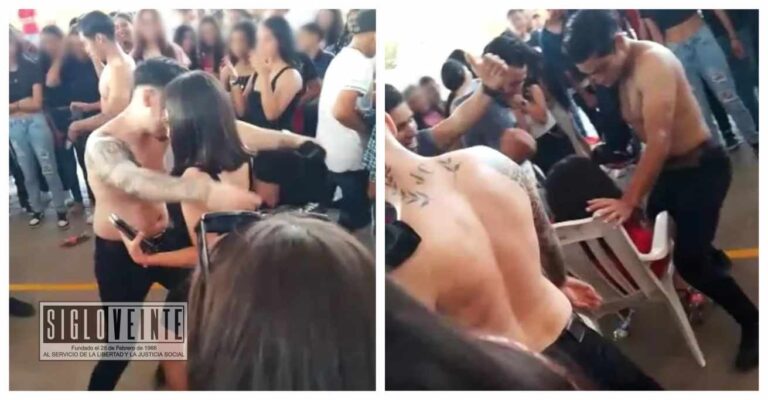 En escuela secundaria de Apatzingán celebran Día del Estudiante con strippers