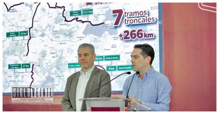 Gobierno de Michoacán anuncia inversión de mil millones de pesos para obras de rehabilitación de 266 kilómetros para este año