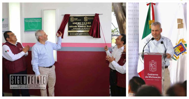 Inaugura Bedolla el Centro de Atención Integral de Salud Mental y Adicciones de Zamora, el gobernador anunció otro centro para Huetamo