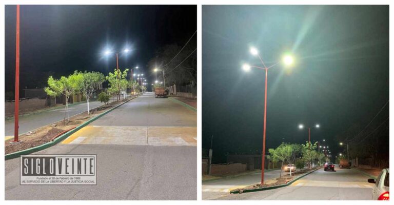 Memo Torres informó que finalizó exitosamente la instalación de luminarias LED en importante vialidad de Churumuco