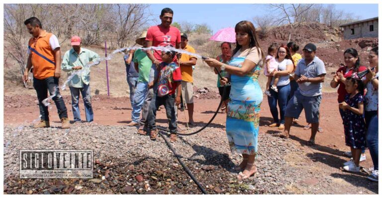 Alcaldesa de Tiquicheo inaugura ampliación de red de agua potable para mejorar la calidad de vida de la ciudadanía