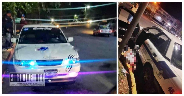 De manera casi simultánea, fueron asesinados a balazos a dos taxistas en Apatzingán
