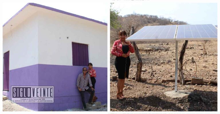 Entrega la presidenta municipal de Tiquicheo obras de apoyo a la vivienda y proporciona ayuda vital a localidades sin electrificación
