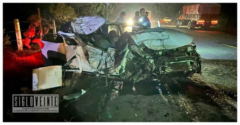 Grave accidente en el tramo San Lorenzo-Las Cocinas. deja a agricultor herido tras colisión