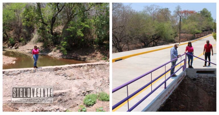 La presidenta de Tiquicheo Catalina Pérez Negrón, supervisa avance de varias obras que se construyen en el municipio
