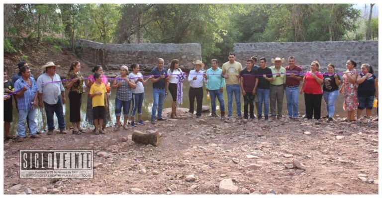Presidenta municipal de Tiquicheo inaugura la rehabilitación de represa en Copándaro para la captación y almacenamiento de agua