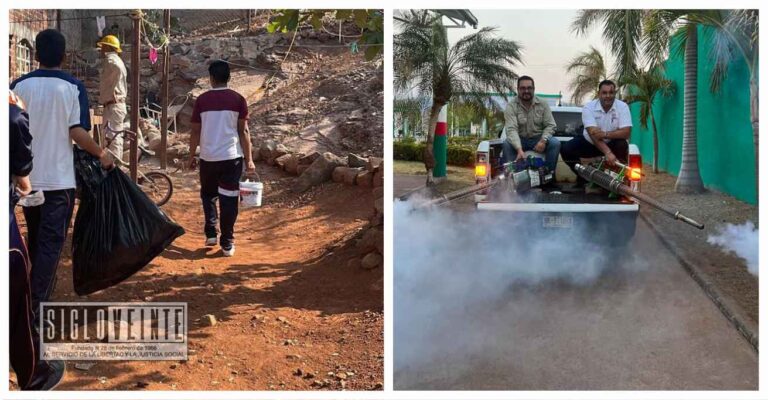 Realizan acciones de prevención contra el dengue, zika y chikungunya en Churumuco
