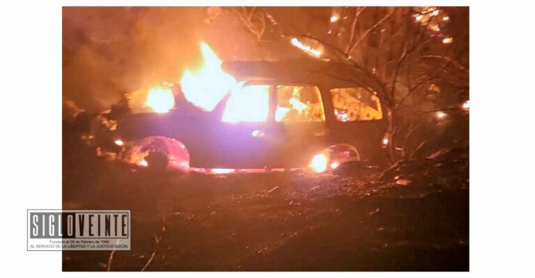 Trágico accidente en la carretera estatal Huetamo-San Jerónimo deja dos personas calcinadas y una herida