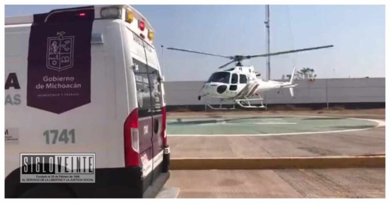 Un adulto con dificultades médicas graves fue llevado vía aérea de Huetamo a Morelia