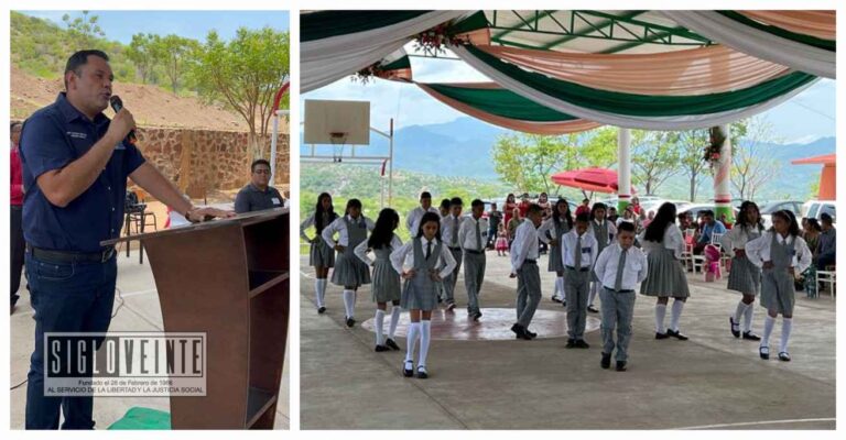 El presidente municipal de Churumuco respalda a estudiantes en ceremonia de clausura del ciclo escolar