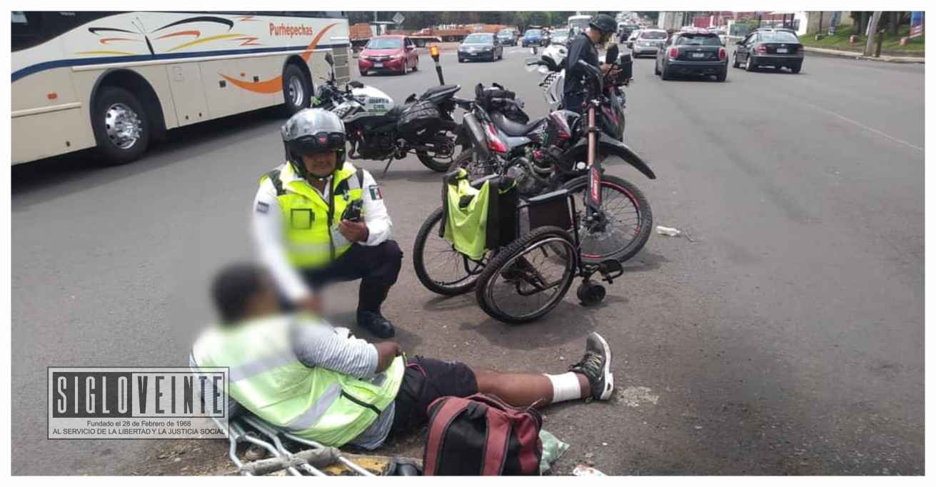 En Morelia, hombre en silla de ruedas fue atropellado por una camioneta ...
