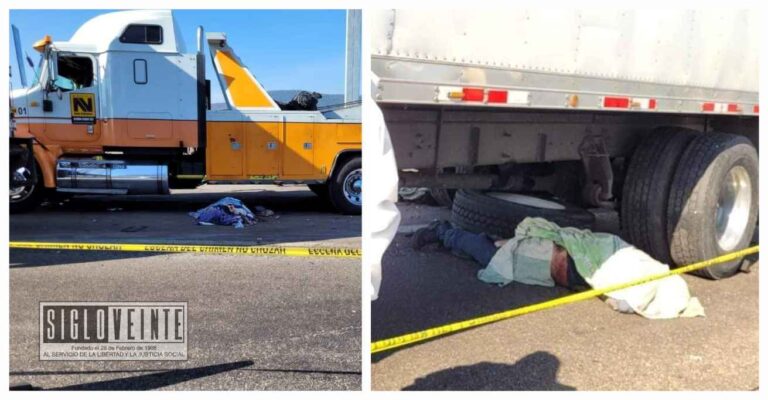 En la caseta de Zinapécuaro de la autopista México-Guadalajara tres trabajadores de grúa fallecen tras ser atropellados por un tractocamión