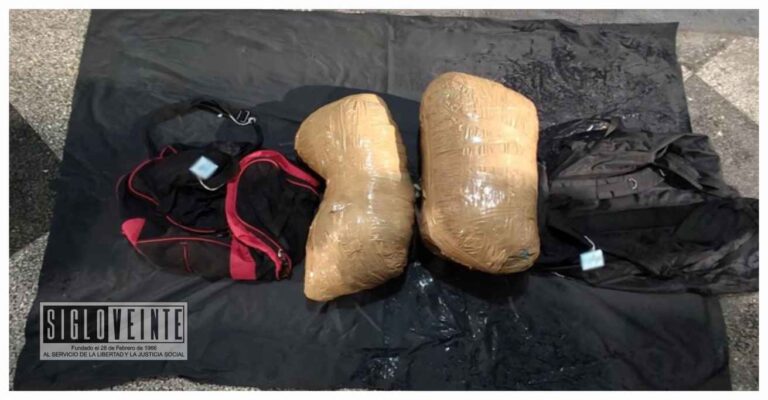 Guardia Nacional detiene a pasajero que viajaba de Huetamo a la Ciudad de México con marihuana en su equipaje