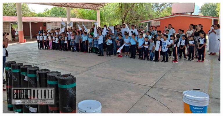 Importante inversión realiza gobierno municipal para la rehabilitación de la Escuela Primaria Ignacio López Rayón de Huetamo