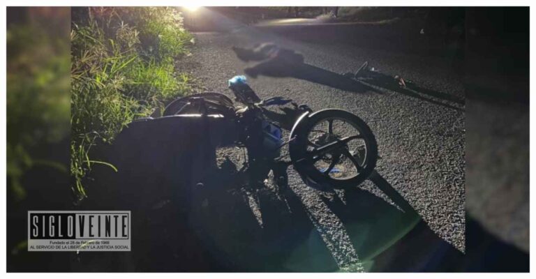 Muere motociclista tras sufrir percance en Vista Hermosa