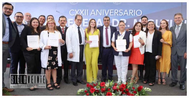 Preside Elías Ibarra el 122 aniversario del Hospital Civil de Morelia y reconoce la SSM a 280 trabajadores