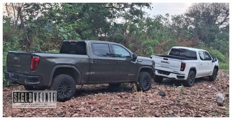 Recuperan en el municipio de Huandacareo, siete camionetas de lujo de la marca GMC robadas en Cuitzeo