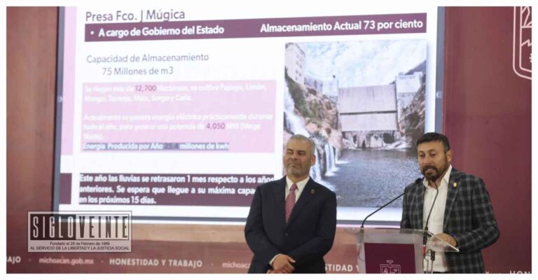 Se recuperan presas, registran 57% de almacenamiento promedio: Comisión Estatal del Agua y Gestión de Cuencas