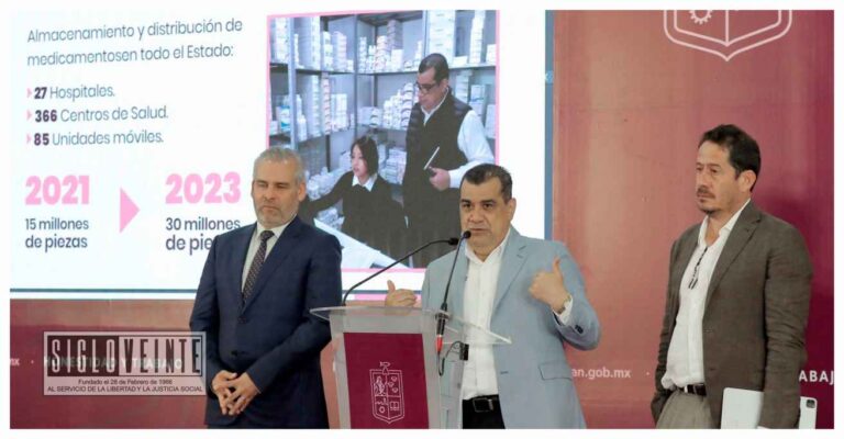 Secretaría de Salud de Michoacán sin deudas y con más equipos, también cuenta con 100% de abasto de medicamentos e insumos: Elías Ibarra