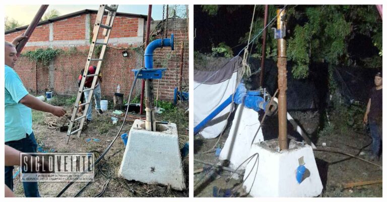 Sistema de Agua Potable y Alcantarillado de Huetamo atiende falla en el Pozo del Rincón Tarasco de Barrio Alto